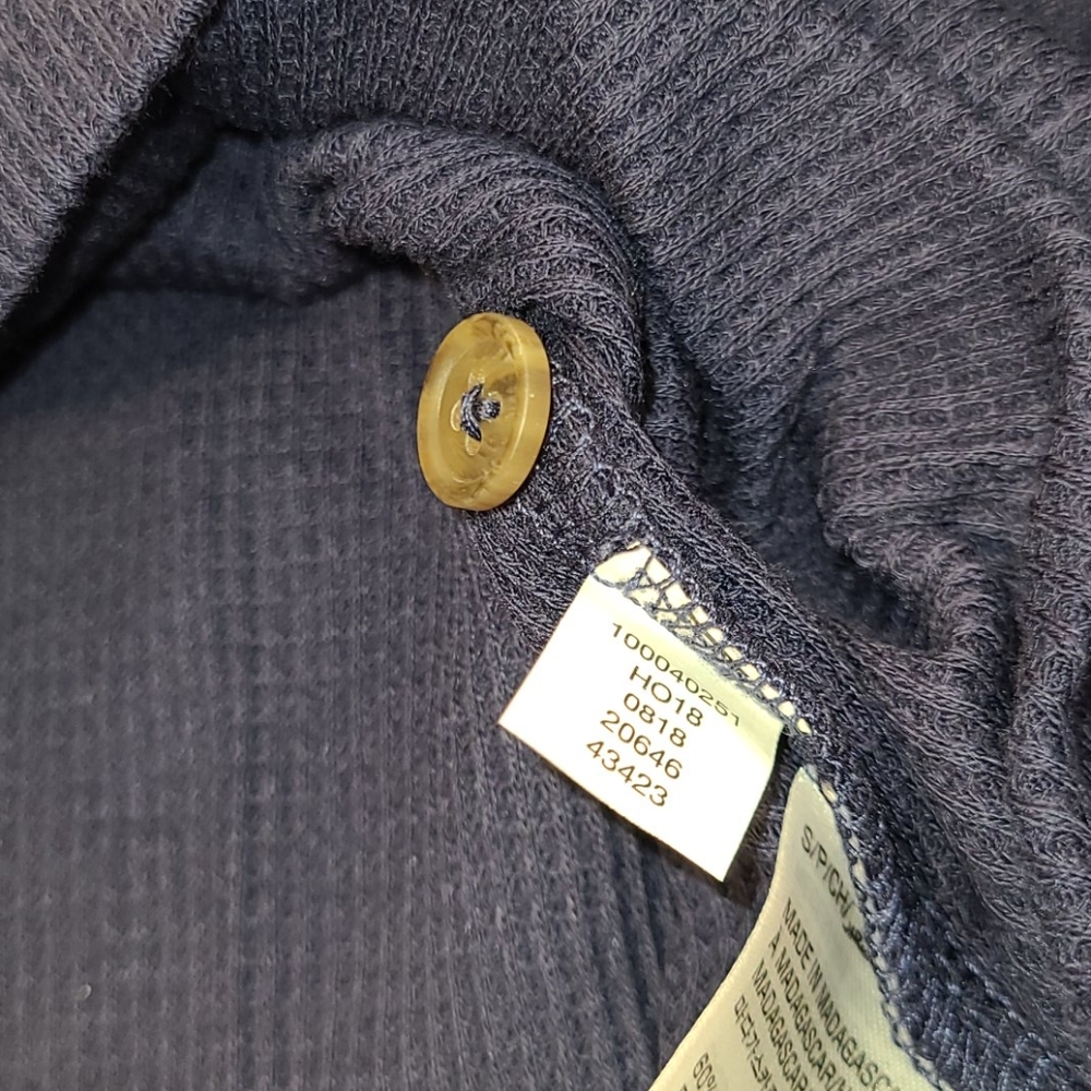 Club Rm Henley thermal navy blue - Picture 12 of 16